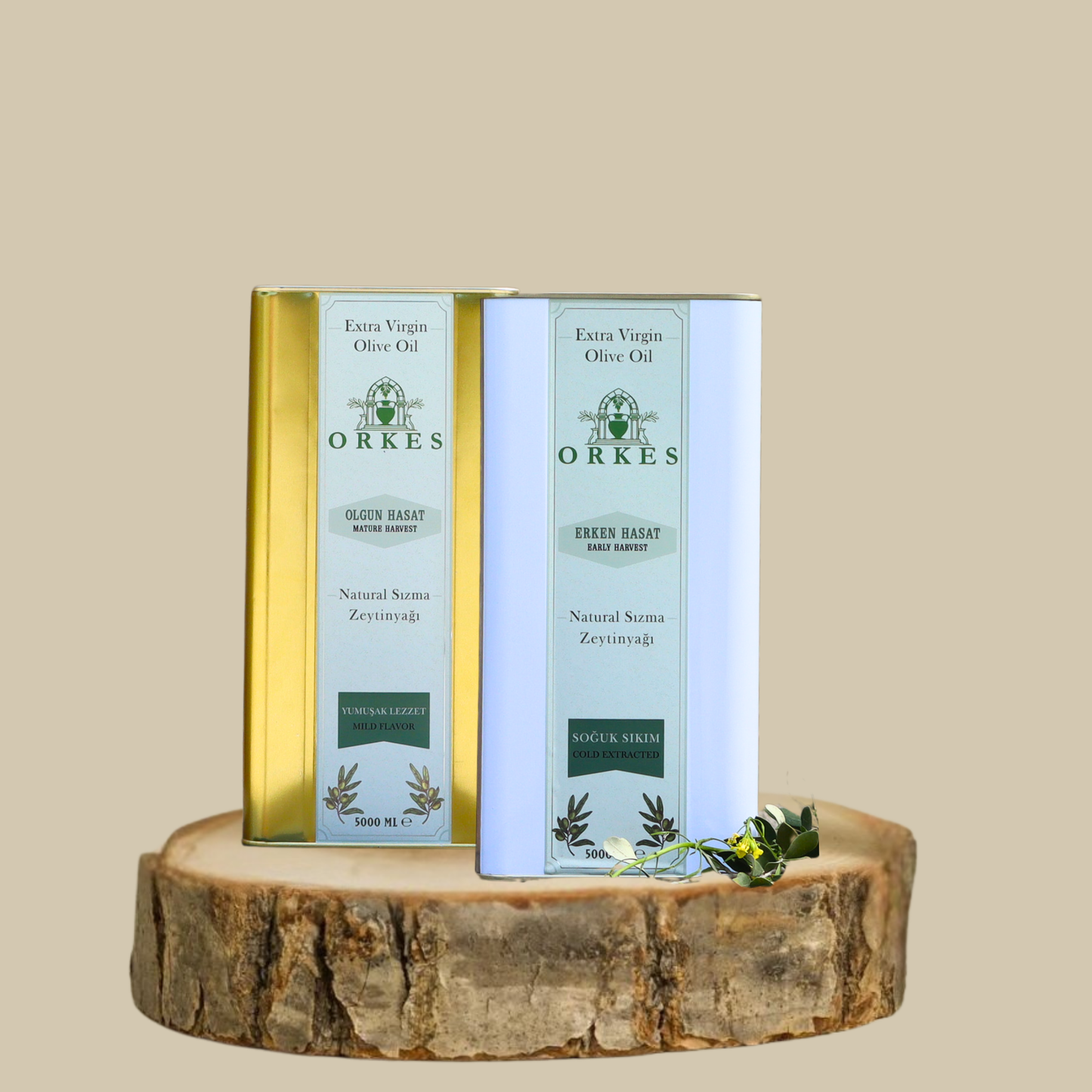 Naturel Sızma Zeytinyağı 5L, Naturel Sızma Erken Hasat Soğuk Sıkım Zeytinyağı 5L