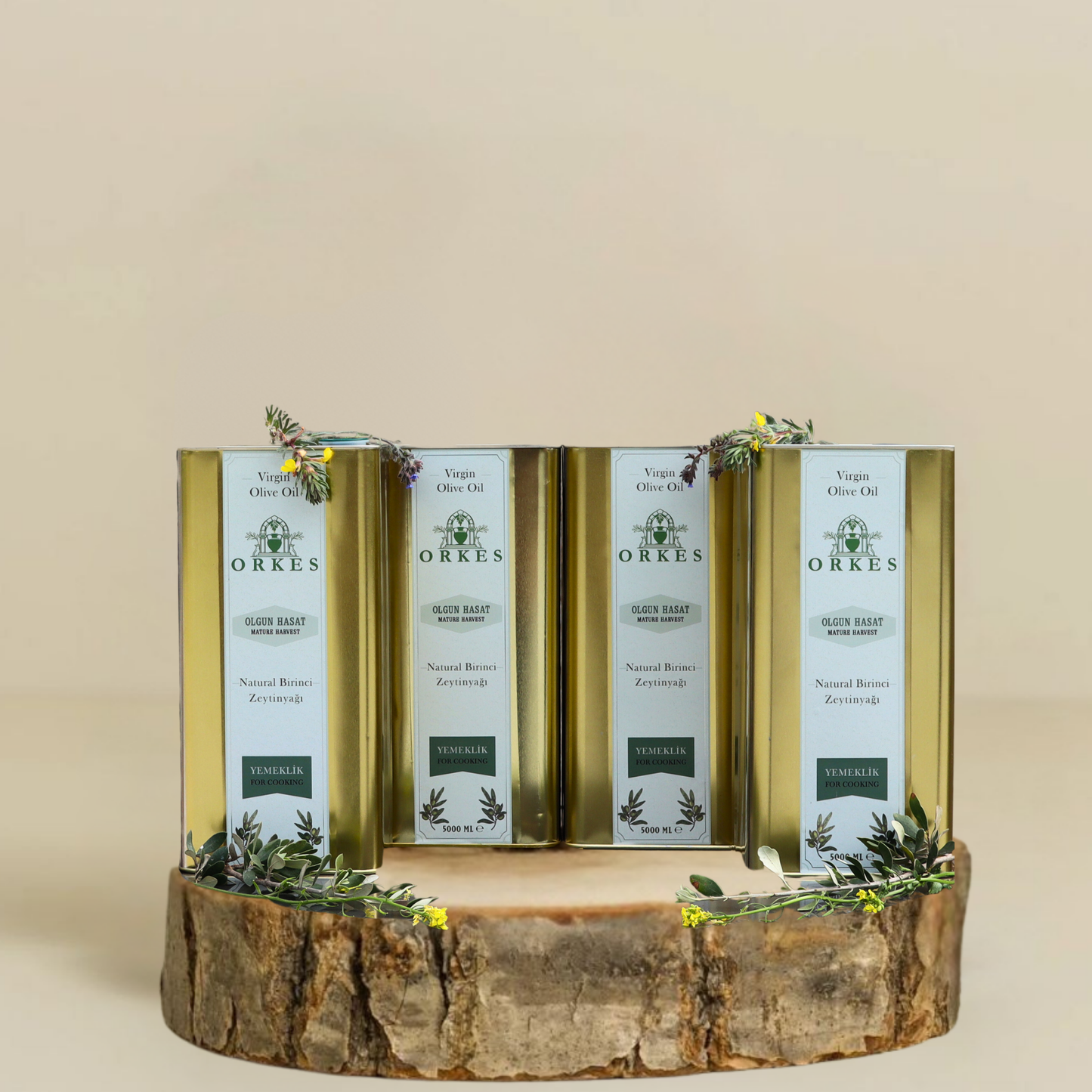 4'lü Paket Naturel Birinci Zeytinyağı